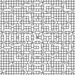 Geometrical ornament. Seamless pattern. Abstract backdrop. Figures background. Geometric wallpaper. Ethnic motif. Mosaic ornate. Digital paper. Textile print. Web design. Vector image