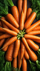 fresh organic carrot. Generative AI