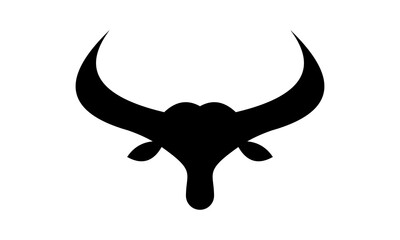 Fototapeta premium black bull head vector logo