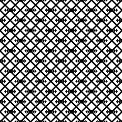 Repeated black diagonal lines on white background. Grid wallpaper. Seamless surface pattern design with stripes and triangles ornament. Grill motif. Digital paper for textile print,