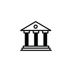 Bank icon design with white background stock illustration