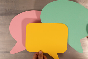 Chat bubbles - paper cut design