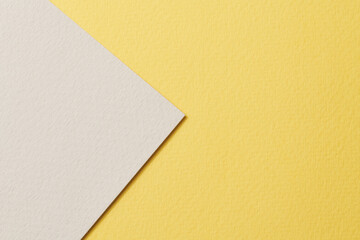 Rough kraft paper background, paper texture gray yellow colors. Mockup with copy space for text