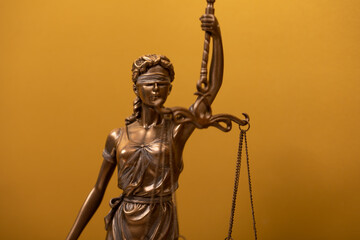 Lady Justice, law library concept