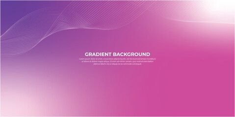 Smooth Gradient Background With Wavy Line