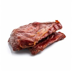 Obraz premium Alligator meat isolated on white background. Generative AI