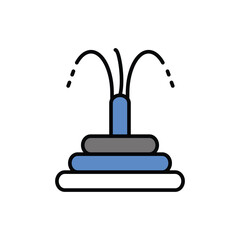 Fireworks icon vector stock illustration.