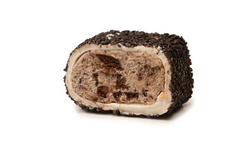 Sweet roll with chocolate and nuts, turkish sweets.