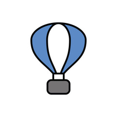 Hot Air Balloon icon vector stock illustration.