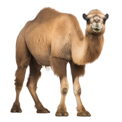 camel isolated on transparent background cutout 