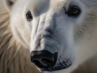 Arctic bear close up