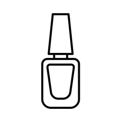 Cute nail polish outline icon	