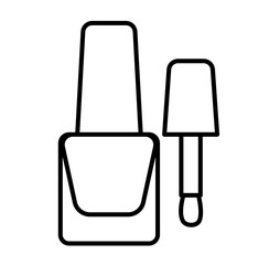 Cute nail polish outline icon	