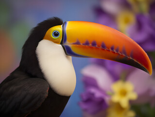 majestic looking Toucan in the wildness