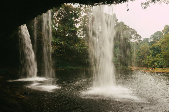 Tad champee (champi) waterfall, in the Pakse loop, Laos