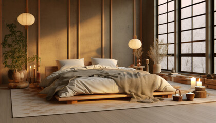 Japandi Interior Design Style Bedroom