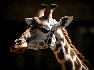 portrait of giraffe