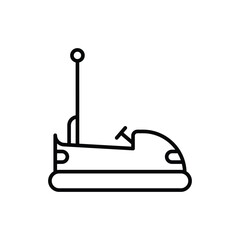 Bumper Car icon vector stock illustration.