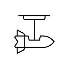 Rocket Swing icon vector stock illustration.