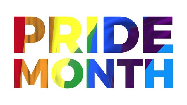 Rainbow waving flag. Pride Month Celebrate. Lgbt, lgbtq, lgbtqia, gay and lesbian pride background. Sexual and homosexual equality concept.