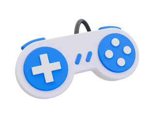3d minimal joystick. gamepad. game controller. video game entertainment. 3d illustration. © peerapong