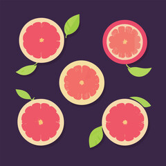 Vector illustration of fresh and juicy fig