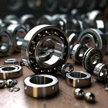 Maschinenbau Kugellager - Mechanical Engineering Bearings, Generiert mit KI