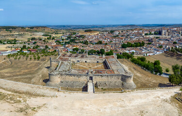 Medieval Castle of Chinchon, province of Madrid.
