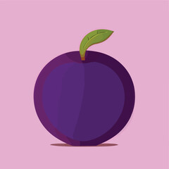 Vector illustration of fresh and juicy grape