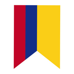 Fototapeta premium Flag of Colombia illustration