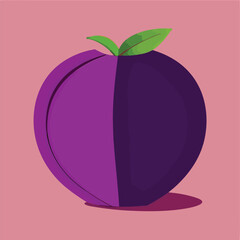 Vector illustration of fresh and juicy grape