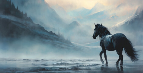 Obraz na płótnie Canvas Horses