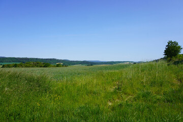 Blick ins Leinebergland bei Hoyershausen in Niedersachsen