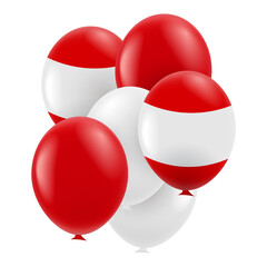 Peru Independence Day. Balloons