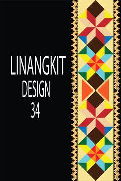 
It is a traditional handicraft design by native tribes in East Malaysia usually with green, black, yellow, purple, brown, white, and orange threads
