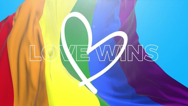 Rainbow waving flag. Pride Month Celebrate. Lgbt, lgbtq, lgbtqia, gay and lesbian pride background. Sexual and homosexual equality concept.