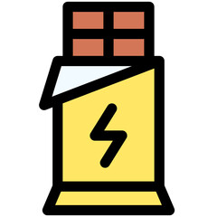 Energy bar icon, Marathon related vector