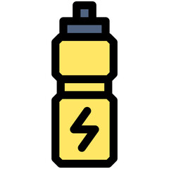 Reusable bottle icon, Marathon related vector