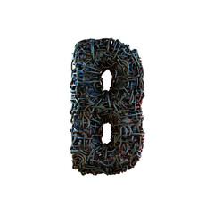 Alien Technology 3D Alphabet or PNG Letters