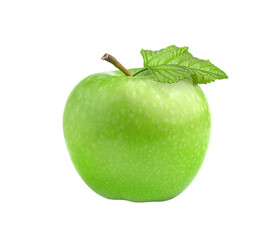 green apple isolated on transparent png