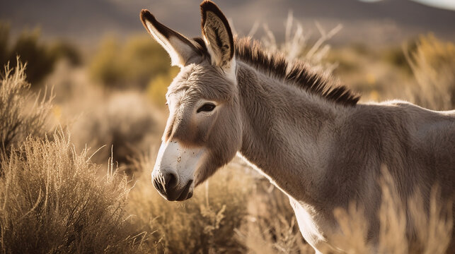 burro no pasto 