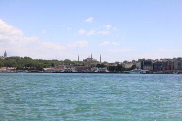 Hagia Sophia Scene from Karakoy Istanbul Landscape 