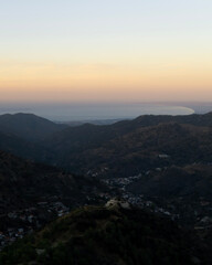 sunrise over the Troodos Mountains in Cyprus