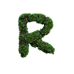 Jungle Forest 3D Alphabet or PNG Letters