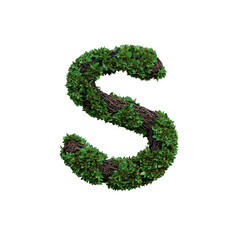 Jungle Forest 3D Alphabet or PNG Letters