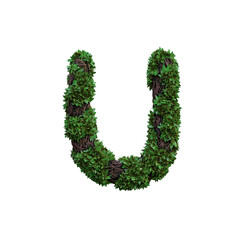Jungle Forest 3D Alphabet or PNG Letters