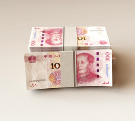 Yuan Cash Note Pile