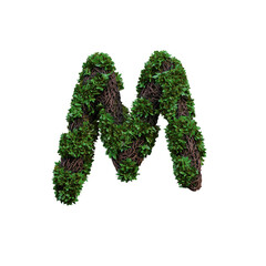 Jungle Forest 3D Alphabet or PNG Letters
