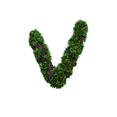 Jungle Forest 3D Alphabet or PNG Letters