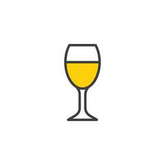 Wine icon design with white background stock illustration